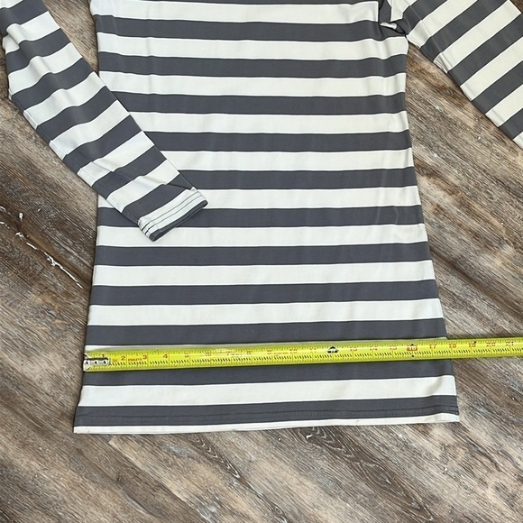 Matilda Jane Wide Gray and White Striped Top Women's Long Sleeve 90s Y2K - Picture 14 of 16